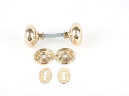 Victorian Brass Rim Knob - Unsprung PLB - KX425, Morgans OJ