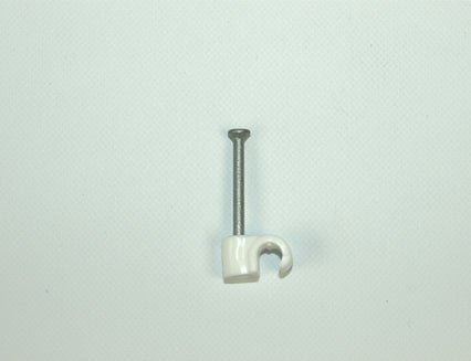 UF White Round Cable Clip, Morgans OJ