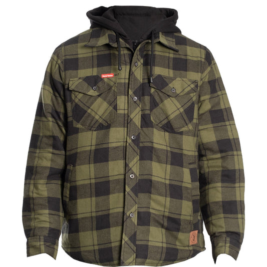 Quilted Flannel Shacket, Hard Yakka