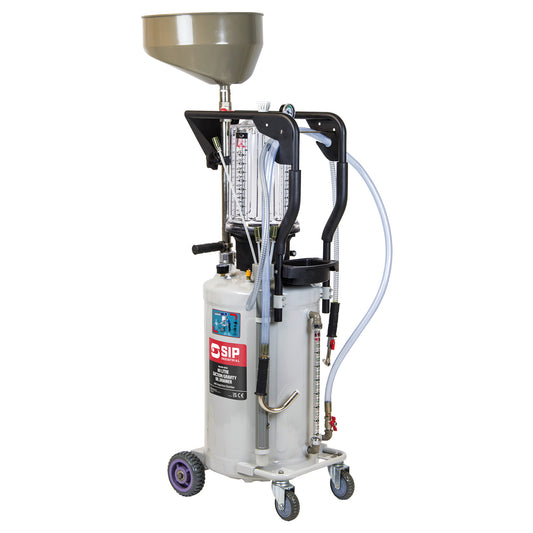 SIP 80ltr Suction / Gravity Oil Drainer with Inspection Chamber