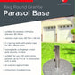 Parasol Round Base 16kg Granite, MorgansOsw
