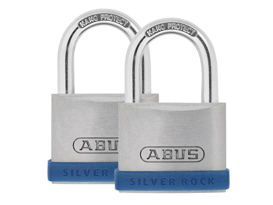 40mm Silver Rock™ 5 Padlock Twin Pack                                           