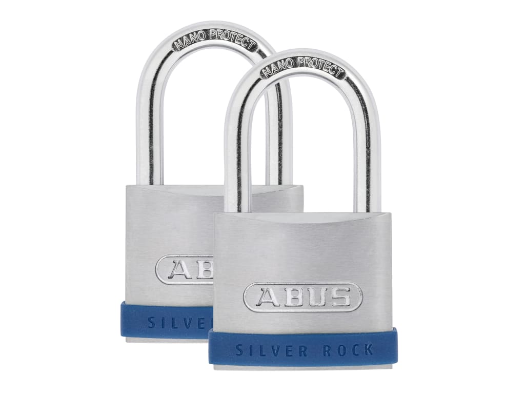 50mm Silver Rock™ 5 Padlock Twin Pack                                           