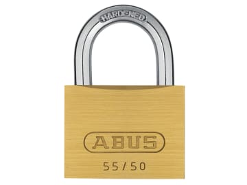 55/50mm Brass Padlock Carded                                                    