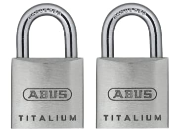 64TI/20mm TITALIUM™ Padlock Carded Twin Pack                                    