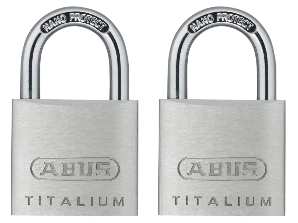 64TI/30mm TITALIUM™ Padlock Carded Twin Pack                                    