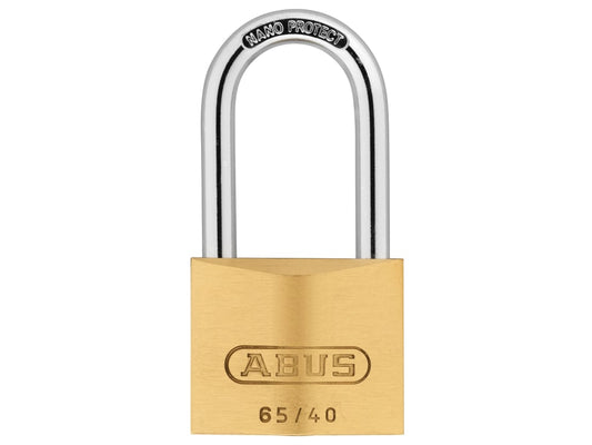 65/40mm Brass Padlock 40mm Long Shackle                                         