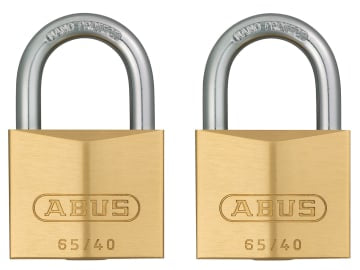 65/40mm Brass Padlock Twin Carded                                               