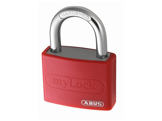 T65AL/40mm My Lock Aluminium Padlock Red                                        