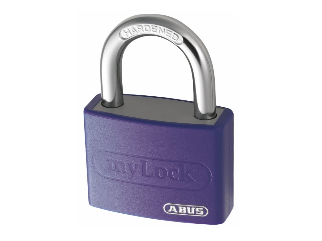 T65AL/40mm My Lock Aluminium Padlock Violet                                     