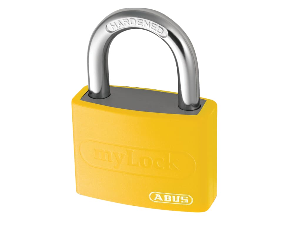 T65AL/40mm My Lock Aluminium Padlock Yellow                                     