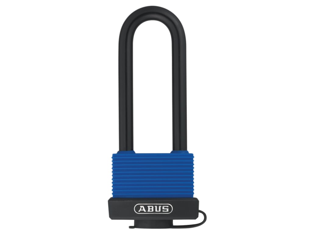 70IB/50mm Aqua Safe Brass Padlock 80mm Long Shackle Carded                      
