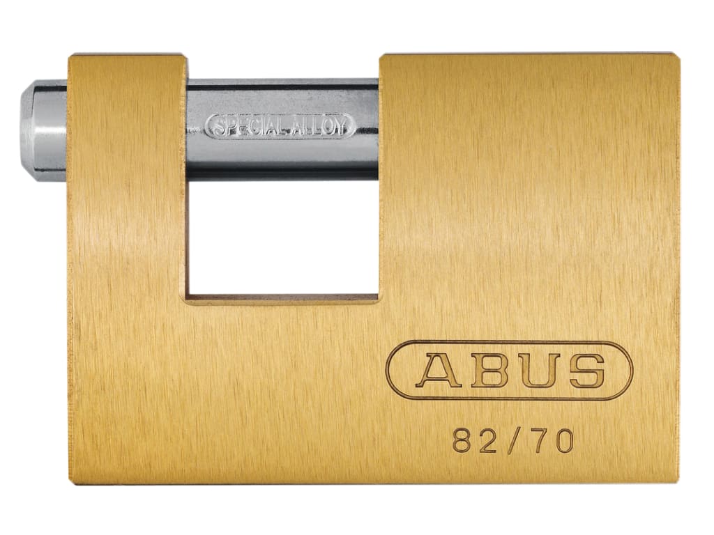 82/70mm Monoblock Brass Shutter Padlock                                         