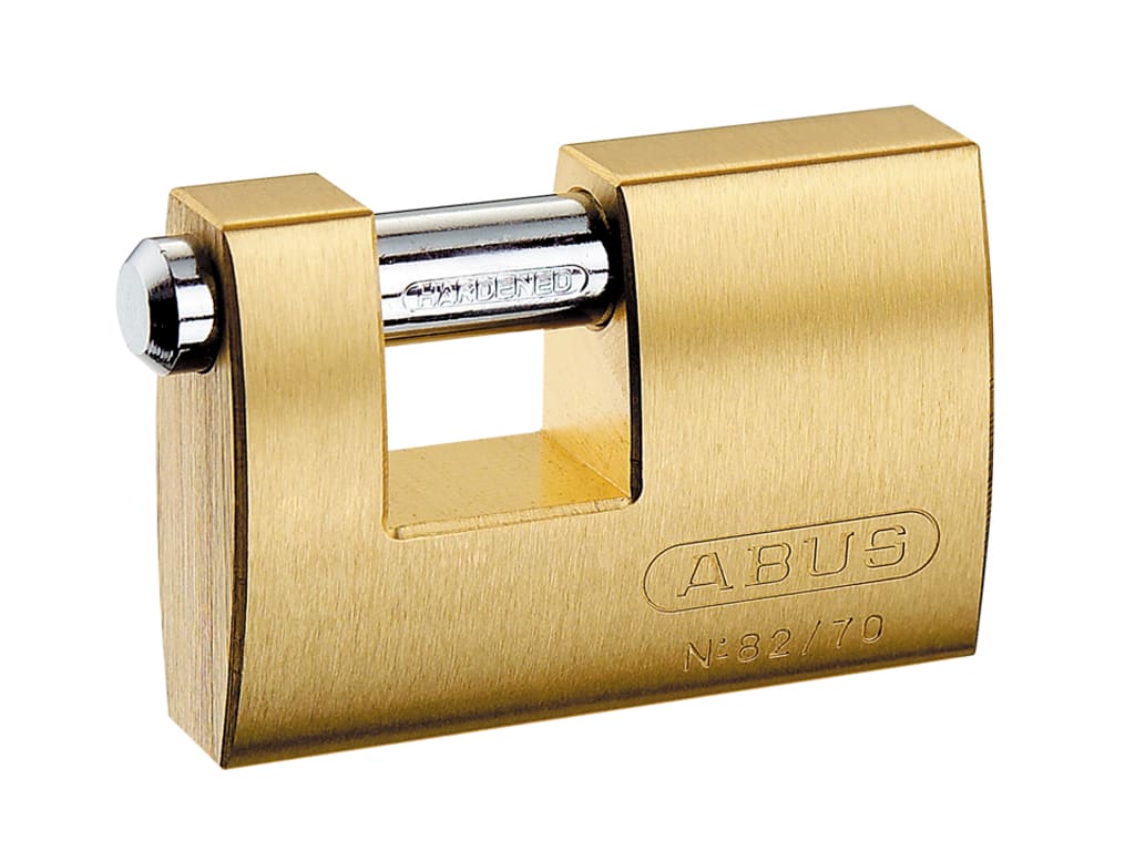 82/90mm Monoblock Brass Shutter Padlock Carded                                  