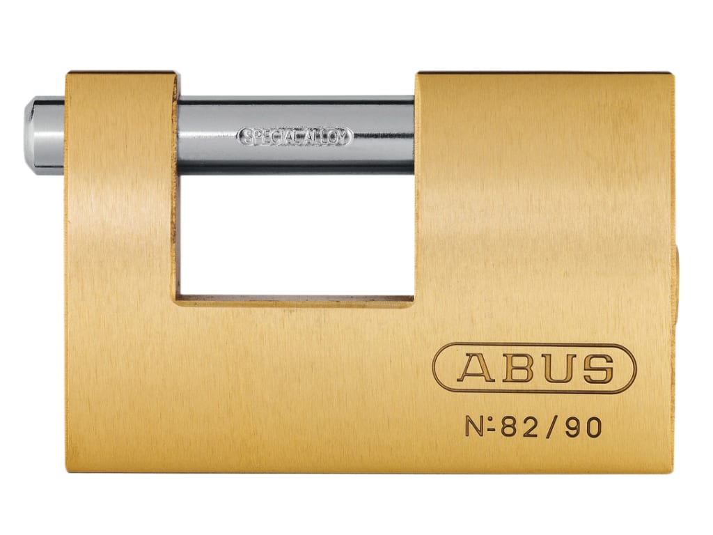 82/90mm Monoblock Brass Shutter Padlock                                         
