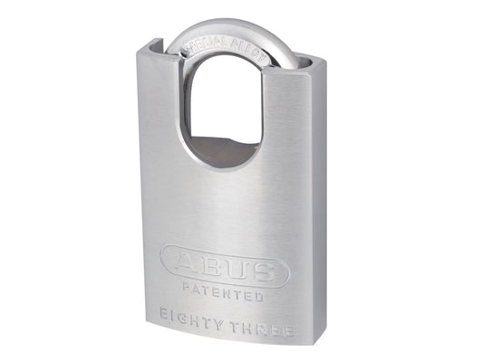 83/50mm Chrome Plated Brass Padlock Hardened Closed Shackle                     