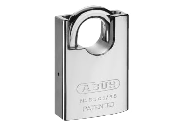 83/55mm Rock Hardened Steel Padlock Closed Shackle                              