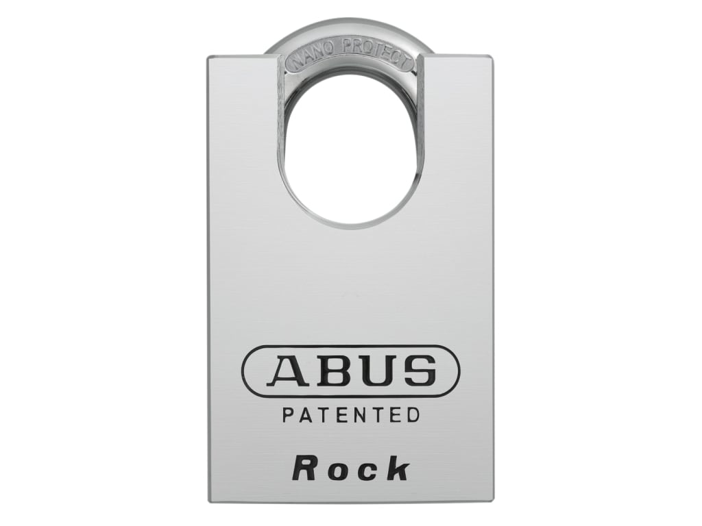 83/55mm Rock Hardened Steel Padlock Closed Shackle Carded                       