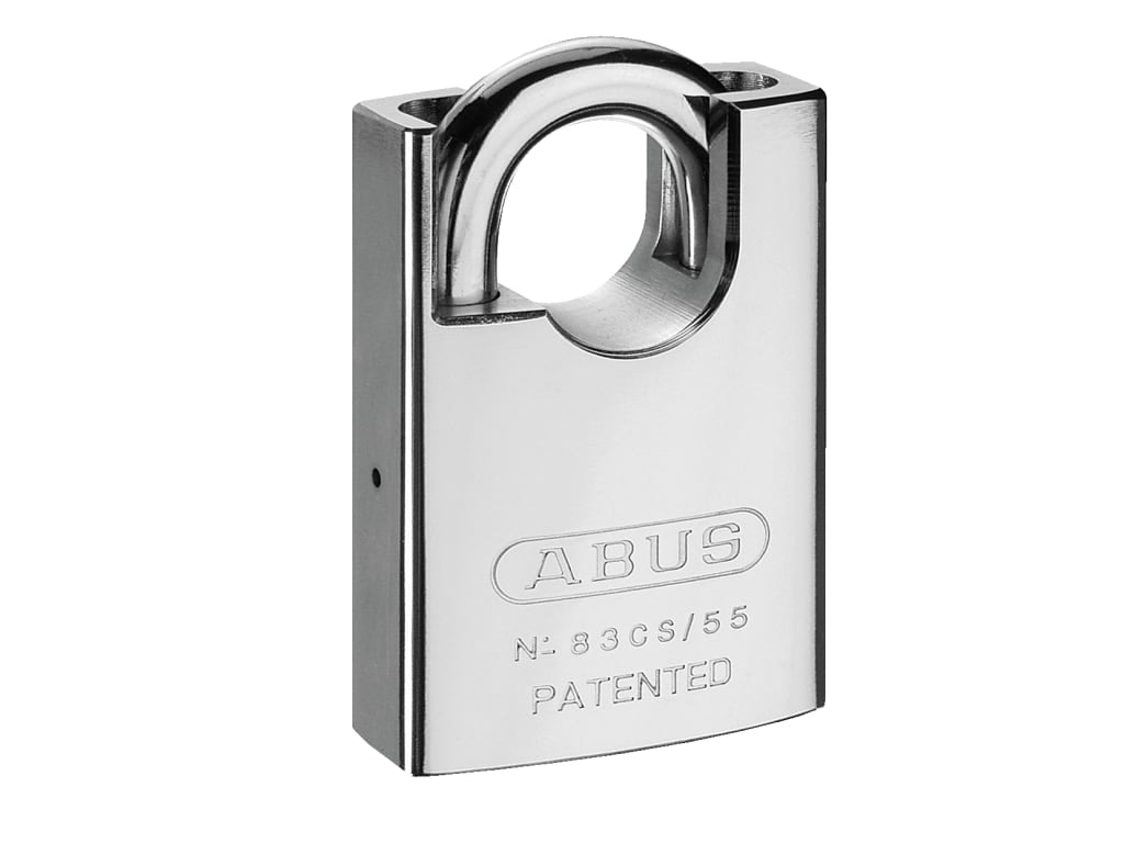 83/55mm Rock Hardened Steel Padlock Closed Shackle                              