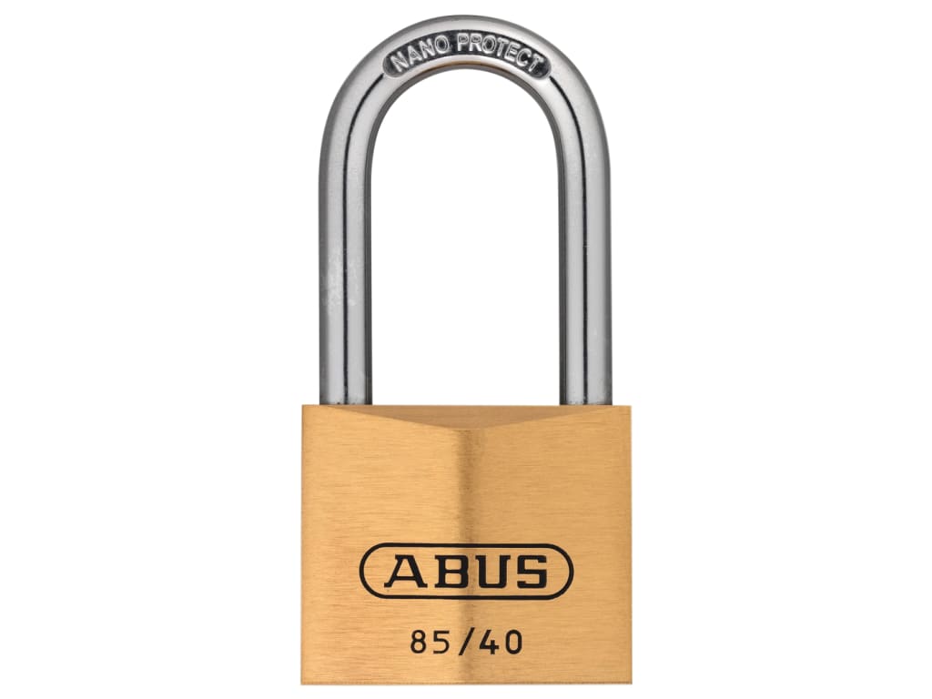 85/40mm Brass Padlock 40mm Long Shackle                                         