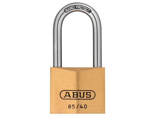 85/40mm Brass Padlock 40mm Long Shackle                                         