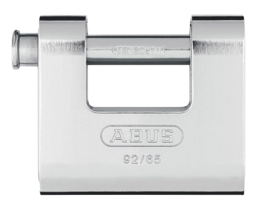92/65mm Monoblock Brass Body Shutter Padlock Carded                             
