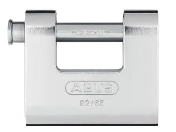 92/65mm Monoblock Brass Body Shutter Padlock Carded                             