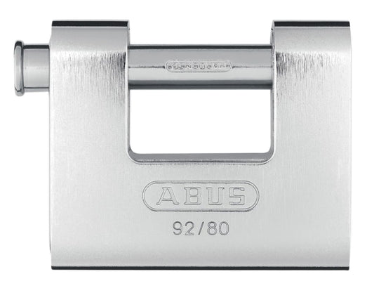 92/80mm Monoblock Brass Body Shutter Padlock                                    