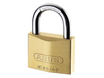 65/40mm Brass Padlock 40mm Long Shackle Keyed Alike 6406                        