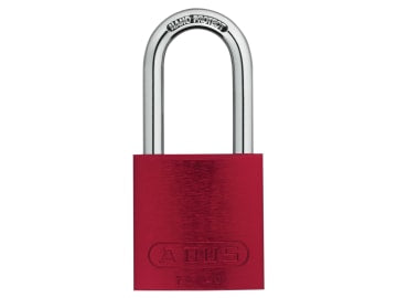 72/40mm Aluminium Padlock 40mm Long Shackle Red Keyed Alike TT0216262           