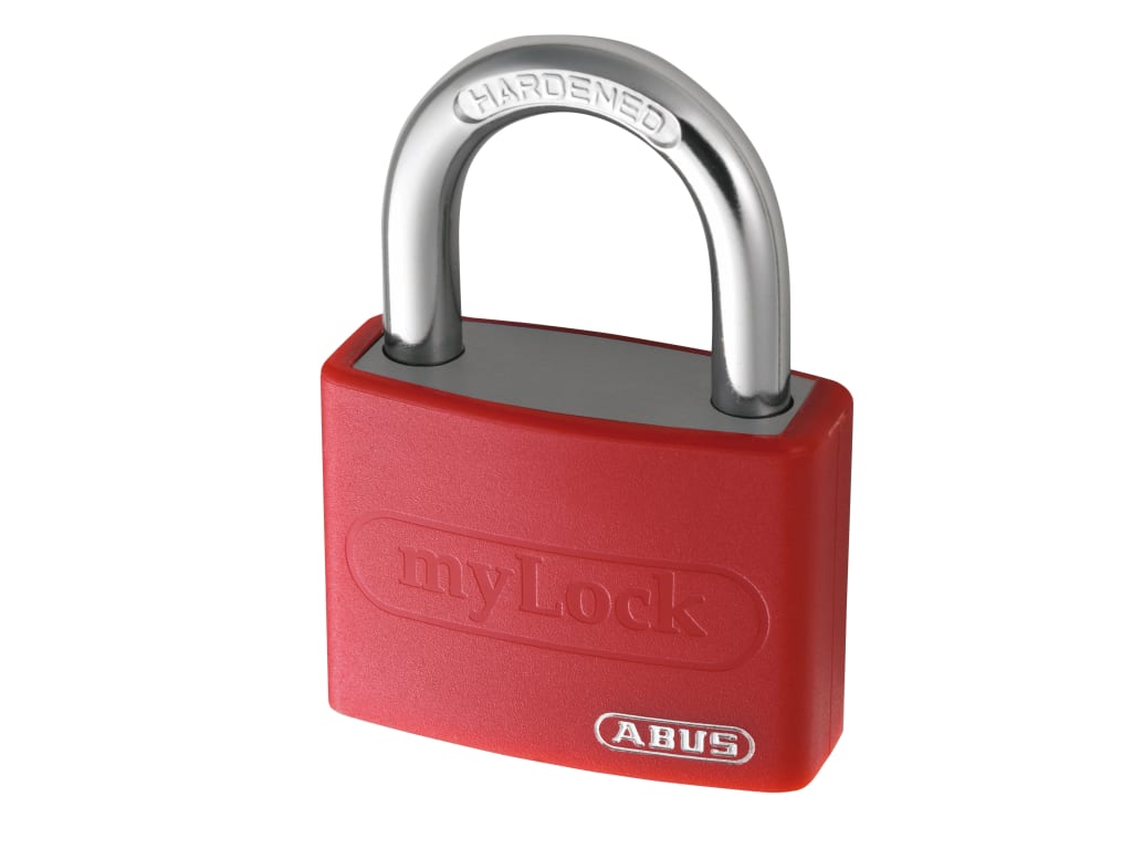 T65AL/40mm My Lock Aluminium Padlock Red Keyed Alike 6401                       