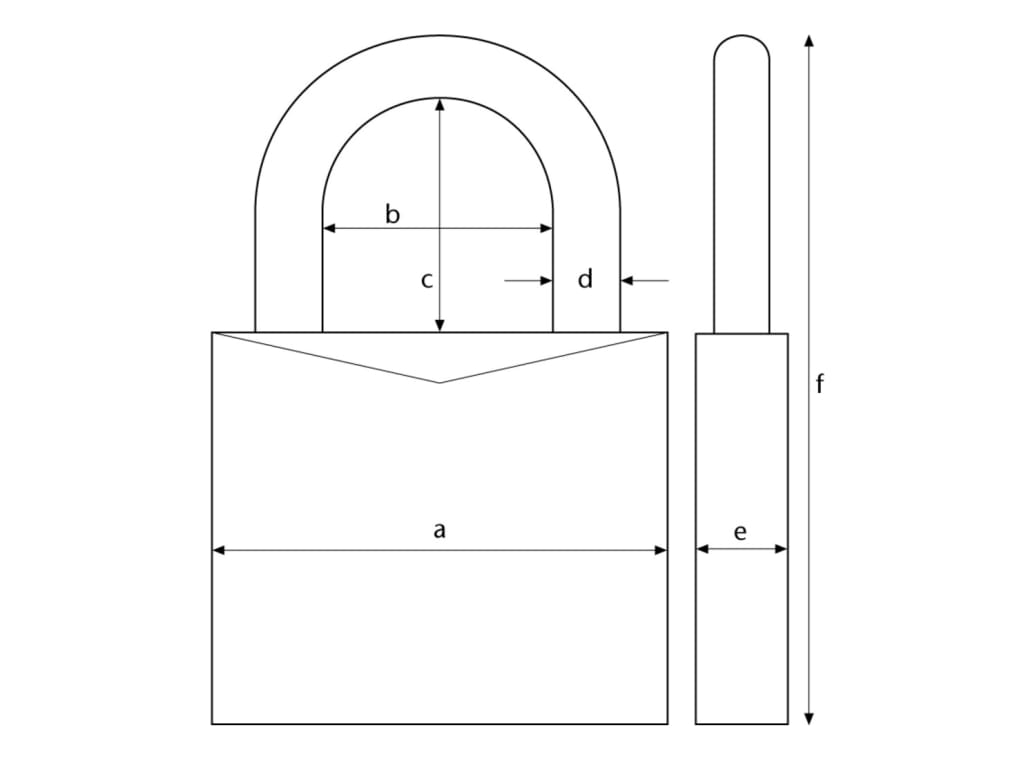 90RK/50mm TITALIUM™ Padlock Closed Shackle Keyed Alike 2745
