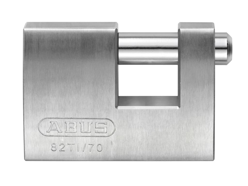 82TI/70mm TITALIUM™ Shutter Padlock Keyed Alike KA8519                          