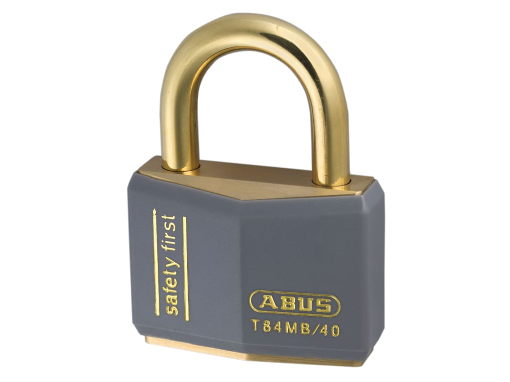 T84MB/40mm Grey Rustproof Padlock                                               