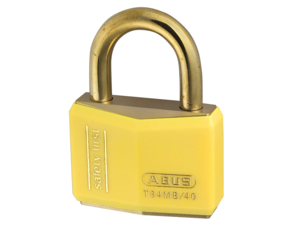 T84MB/40mm Yellow Rustproof Padlock                                             