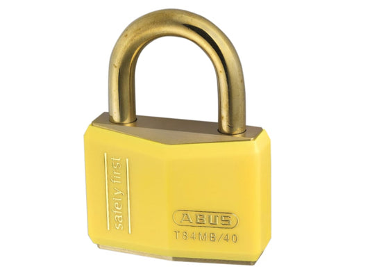 T84MB/40mm Yellow Rustproof Padlock                                             