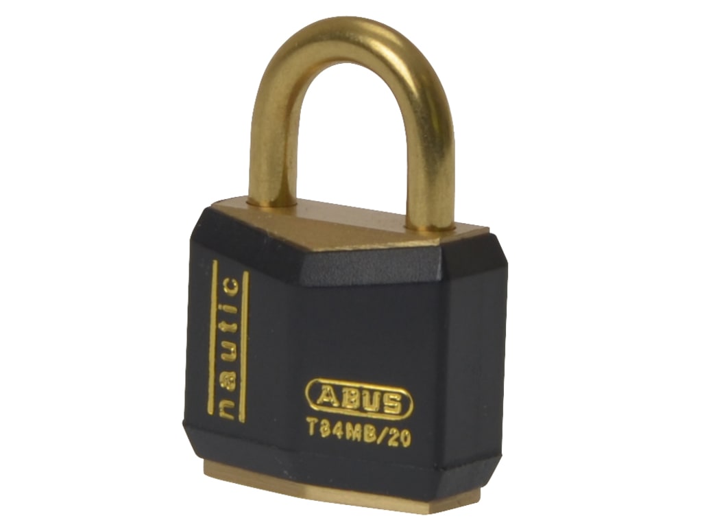 T84MB/20mm Black Rustproof Padlock Carded                                       