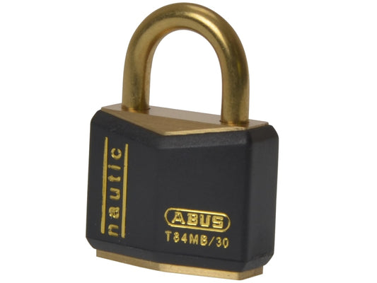 T84MB/30mm Black Rustproof Padlock Carded                                       