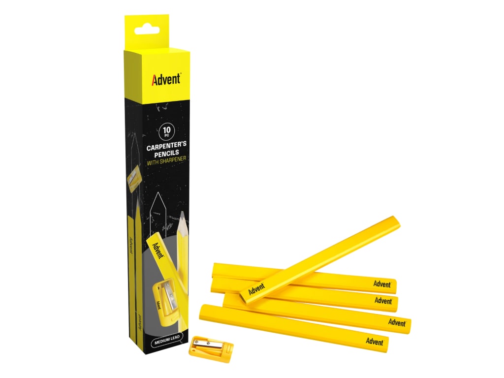 Carpenter's Pencils & Sharpener                                                 