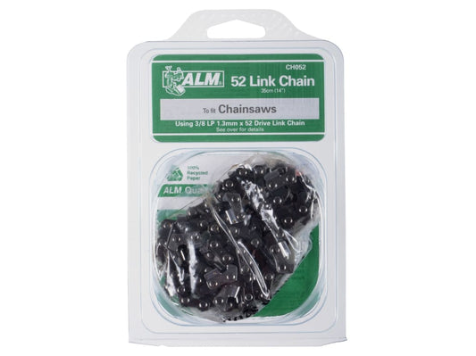 CH052 Chainsaw Chain 3/8in x 52 links 1.3mm - Fits 35cm Bars