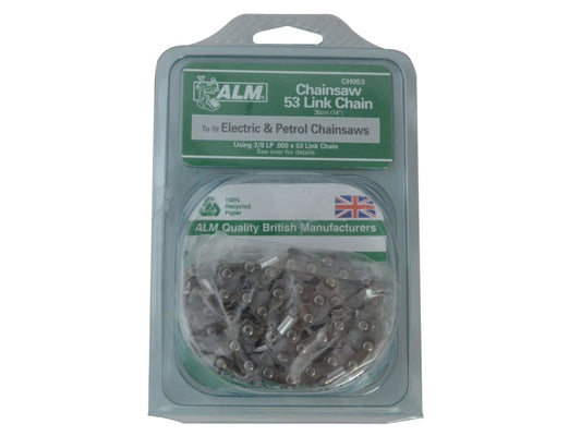 CH053 Chainsaw Chain 3/8in x 53 Links 1.3mm - Fits 35cm Bars