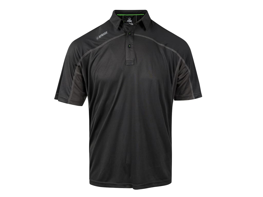 Langley Black Performance Polo Shirt - M (38/40in)                              