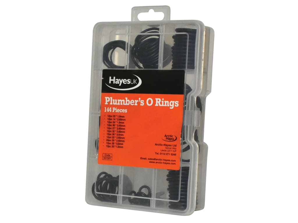 Plumber's O-Ring Kit, 144 Piece                                                 