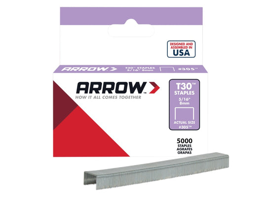 T30 Staples 305IP 8mm (5/16in) (Box 5000)                                       