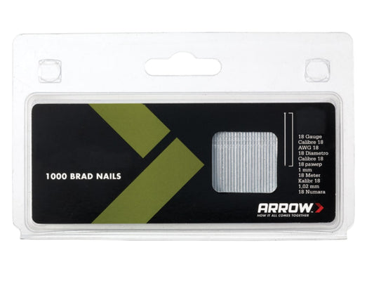 BN1824 Brad Nails 38mm 18g (Pack 1000)                                          
