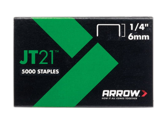 JT21 T27 Staples 6mm (1/4in) (Box 5000)                                         