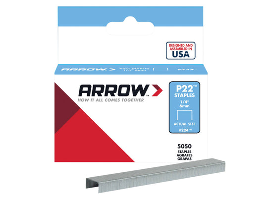 P22 Staples 6mm (1/4in) (Box 5050)                                              