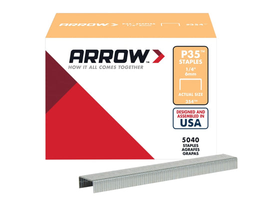 P35 Staples 6mm (1/4in) (Box 5040)                                              