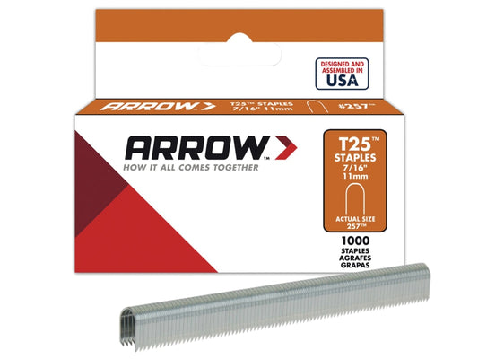T25 Staples 11mm (7/16in) (Box 1000)                                            