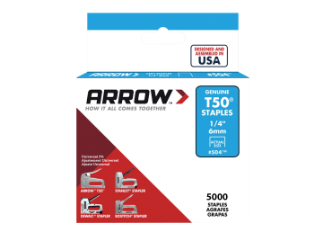 T50 Staples 6mm (1/4in) (Bulk Pack 5000)                                        